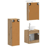 Bathroom Furniture Set 4 pcs Artisan Oak 3407414