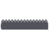 Lawn Edgings 10 pcs Anthracite 103 x 0.05 x 22 cm Steel 874750