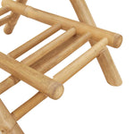 Outdoor Bar Stools with Footrests 2 pcs Foldable Bamboo 4108228