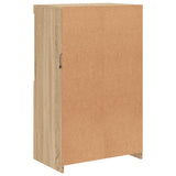 Sideboard with LED Lights Sonoma Oak 60.5x37x100 cm 836667