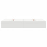 Storage Bed Frame White 120 x 190 cm Engineered Wood 3335421