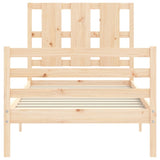 Bed Frame without Mattress 100x200 cm Solid Wood 3194106