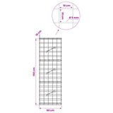 Gabion with 5 mm Wire and 10x10 cm Mesh 50x10x150 cm 3464947