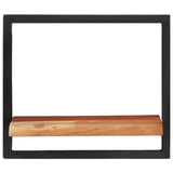 Wall Shelves 2 pcs 40x24x35 cm Solid Wood Acacia and Steel 338460