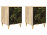 Bedside Cabinet ELBURG 2 pcs Sonoma Oak 36 x 33 x 60 cm 8007278