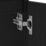 Bathroom Sink Cabinet Black Oak 80 x 33 x 60 cm Engineered Wood 862813
