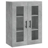 Highboard Concrete Grey 69.5x34x180 cm Engineered Wood 3198749