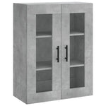 Highboard Concrete Grey 69.5x34x180 cm Engineered Wood 3198685