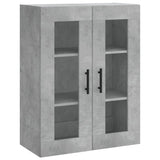 Highboard Concrete Grey 69.5x34x180 cm Engineered Wood 3198685