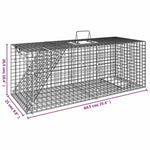 Animal Trap 64.5x25x26.5 cm Galvanised Iron 154933