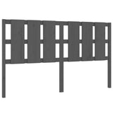 Bed Headboard Grey 165.5x4x100 cm Solid Wood Pine 818002