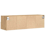 TV Wall Cabinet Wall-mounted 2 pcs Artisan oak 100 x 30 x 30 cm 862191