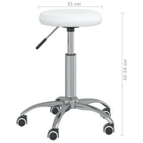 Office Swivel Chair White Faux Leather 333151