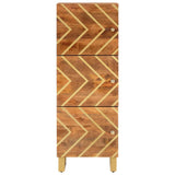 Highboard Brown and Black 40x33.5x110 cm Solid Wood Mango 356812