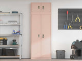 Storage Cabinet 2 pcs Pink 60 x 40 x 220 cm Steel Lockable 3438706