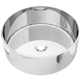 Wash Basin 40x15 cm Ceramic Silver 143499