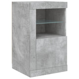 Sideboard with LED Lights Concrete Grey 163x37x67 cm 3209075