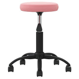 Office Swivel Chair Pink Velvet 333179