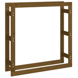 Firewood Rack Honey Brown 100x25x100 cm Solid Wood Pine 822425