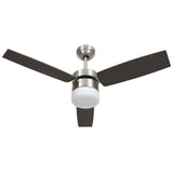 Ceiling Fan with Light and Remote Control 108 cm Dark Brown 51491