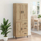 Highboard with Drawer 2 pcs Artisan Oak Engineered Wood 3415927