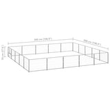 Dog Kennel Silver 25 m Steel 3082163