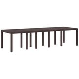 Garden Dining Set 13 pcs Brown and Taupe Poly rattan 3378618