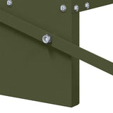 Chicken Treadle Feeder Olive Green 48.5 x 39.5 x 19 cm 874673