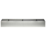 Retaining Wall 8 pcs 300 x 100 x 50 cm Stainless Steel Silver 3449258