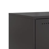 TV Cabinet Black 68x39x60.5 cm Steel 846518