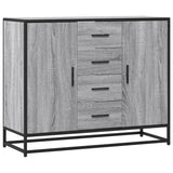 Sideboard Grey Sonoma 92x35x76 cm Engineered Wood 3300828