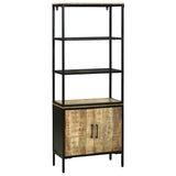 Highboard Brown 70 x 35 x 180 cm Solid Mango Wood 3310124