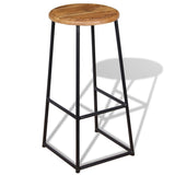 Bar Stools 2 pcs Solid Teak Wood 243459