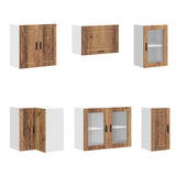 11 Piece Kitchen Cabinet Set "Porto" Old Wood Engineered Wood 3314909