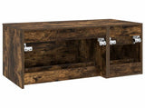 Bathroom Furniture Set 2 pcs Smoked Oak Engineered Wood 3404020