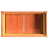 Garden Planter Wax Brown 90x50x70 cm Solid Wood Pine 837471