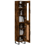 Highboard Smoked Oak 34.5x34x180 cm Engineered Wood 3199518