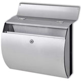 Double Mailbox on Stand Stainless Steel 271748