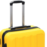 Hardcase Trolley Set 3 pcs Yellow ABS 91876