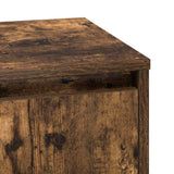 Bedside Cabinet with 2 pcs Smoked Oak 39 x 34.5 x 50 cm 869603