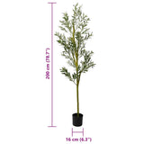Artificial Olive Tree 800 Leaves 200 cm Green 4103569