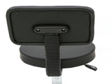 Round Shape Adjustable Salon Stool with Back Black 28184320