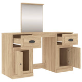 Dressing Table with Mirror Sonoma Oak 130x50x132.5 cm 3185338