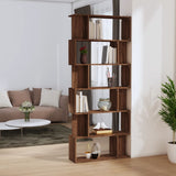 Book Cabinet/Room Divider Brown Oak 80x24x192 cm Engineered Wood 816061