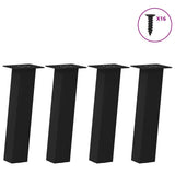 Coffee Table Legs 4 pcs Black 30 cm Steel 4012496