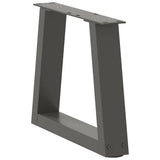 Coffee Table Legs V-Shape 2 pcs Anthracite 30x cm Steel 4012522
