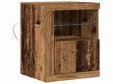 LED Sideboard 41 x 37 x 67 cm Engineered Wood Old Wood 863018