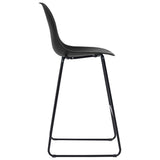 Bar Chairs 4 pcs Black Plastic 281502