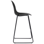 Bar Chairs 2 pcs Black Plastic 281501