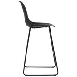 Bar Chairs 2 pcs Black Plastic 281501